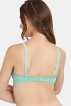 Rosaline Padded Non Wired Medium Coverage T-Shirt Bra - Neptune Green — thumbnail 2